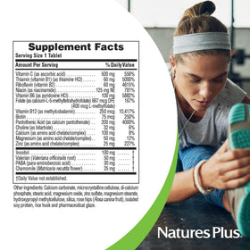 NaturesPlus Mega-Stress Complex avec ingrédients naturels