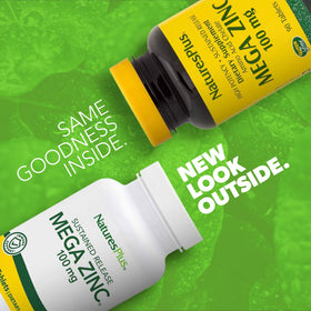 NaturesPlus Mega Zinc 100 mg comprimés, emballage