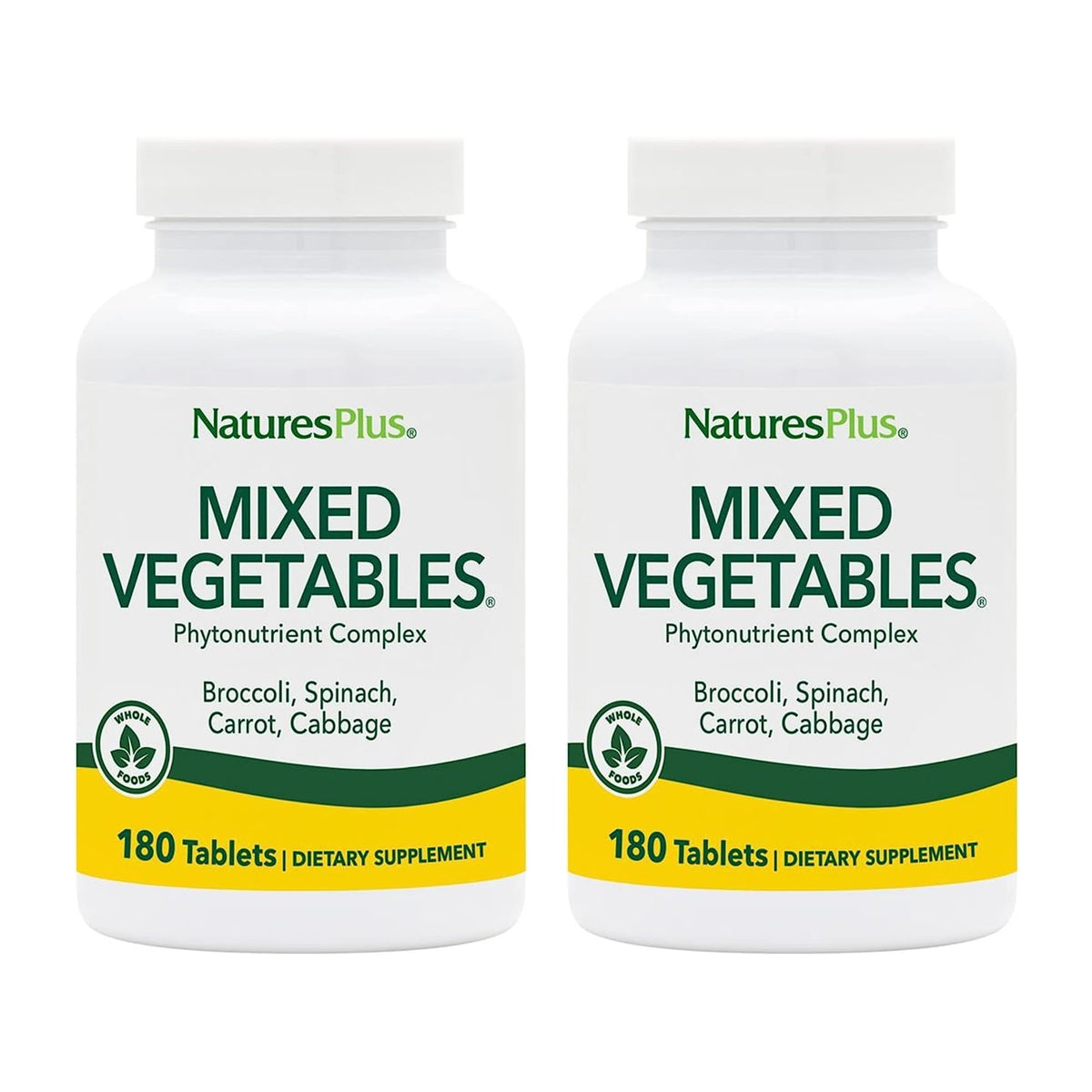 NaturesPlus Mélange de Légumes 180 comprimés vue de face