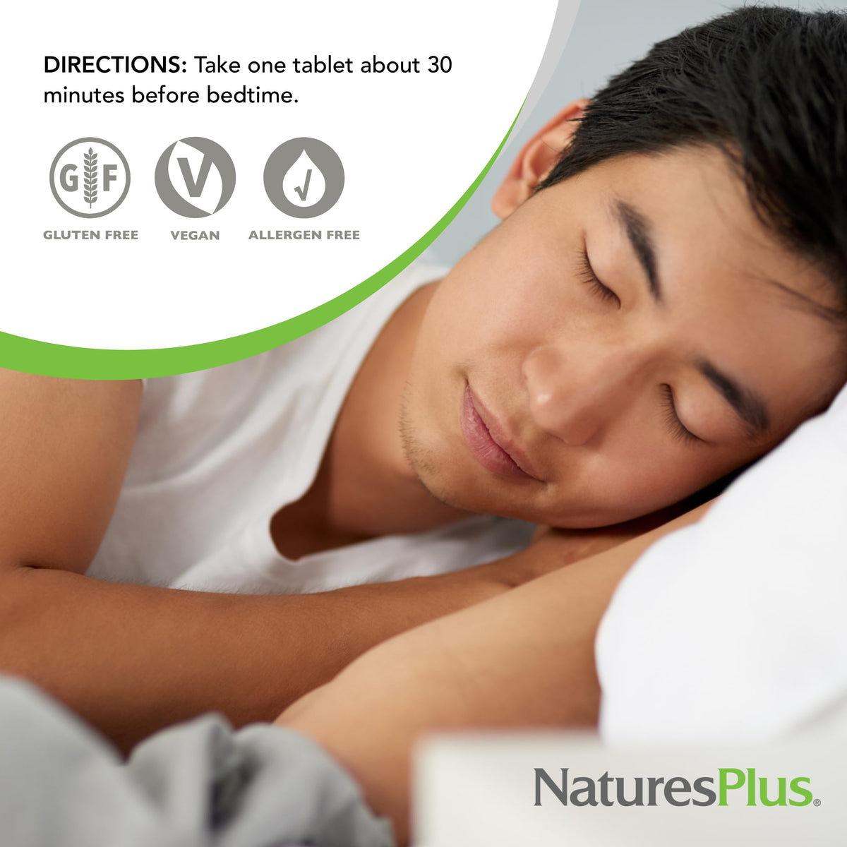 NaturesPlus Mélatonine 5 mg comprimés dans un environnement naturel