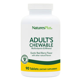 NaturesPlus Multivitamines à Mâcher 60 Comprimés Saveur Baies Rouges - Vue de face