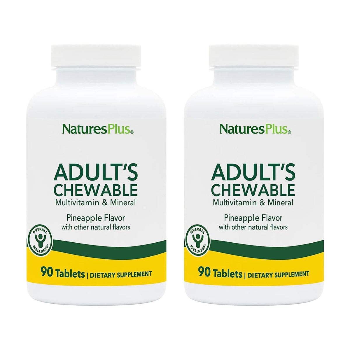 NaturesPlus Multivitamines à Mâcher Ananas - emballage avant