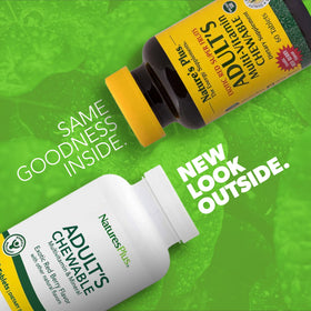 NaturesPlus Multivitamines Mâchables 60 Comprimés Saveur Baies Rouges arrière de l'emballage