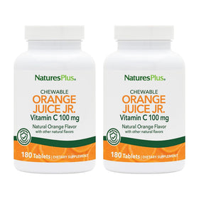 NaturesPlus Orange Juice Jr. 180 comprimés à mâcher, vue de face
