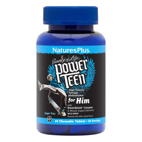 NaturesPlus Power Teen pour Lui 60 comprimés à mâcher vue avant