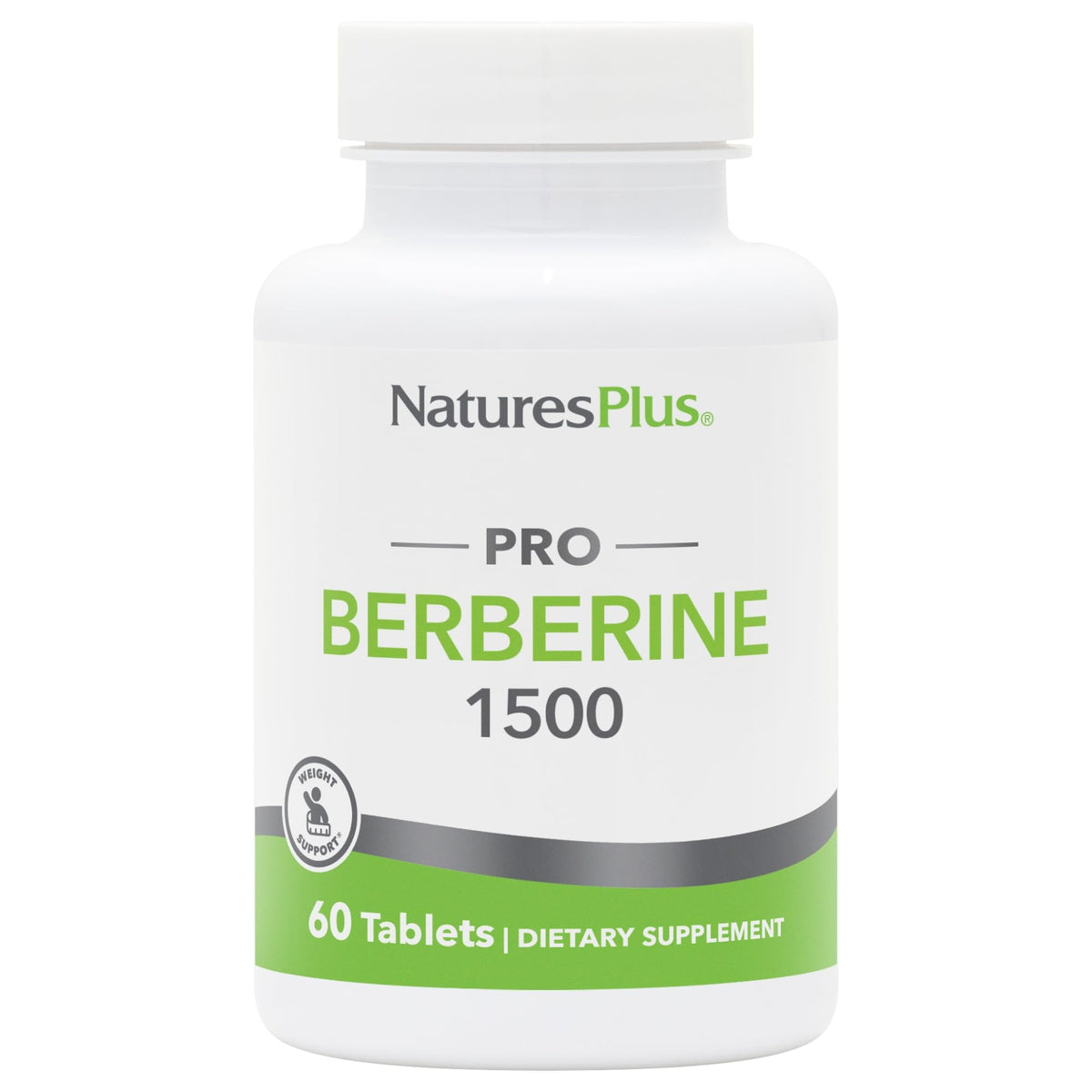 NaturesPlus PRO Berberine 1500 mg 60 Tablettes vue de face