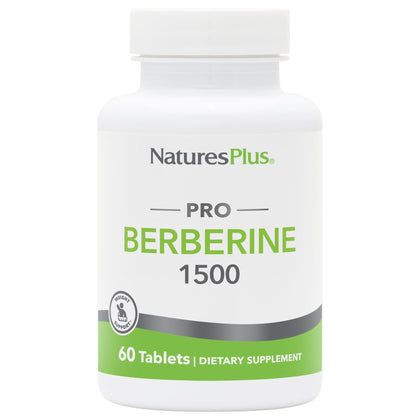 NaturesPlus PRO Berberine 1500 mg 60 Tablettes vue de face