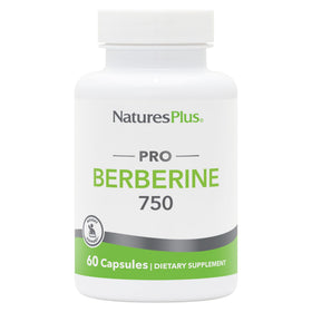 NaturesPlus PRO Berberine 750 mg capsules front view