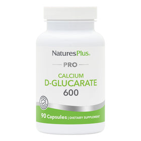 NaturesPlus PRO Calcium D-Glucarate 600 mg 90 capsules vue de face