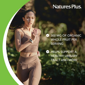 NaturesPlus PRO Cranberry Plus 60 capsules sur une surface en bois