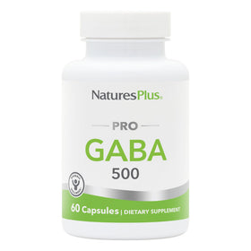 NaturesPlus PRO GABA 500 mg capsules front view