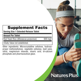 NaturesPlus Red Yeast Rice 600 mg comprimés dans l'emballage
