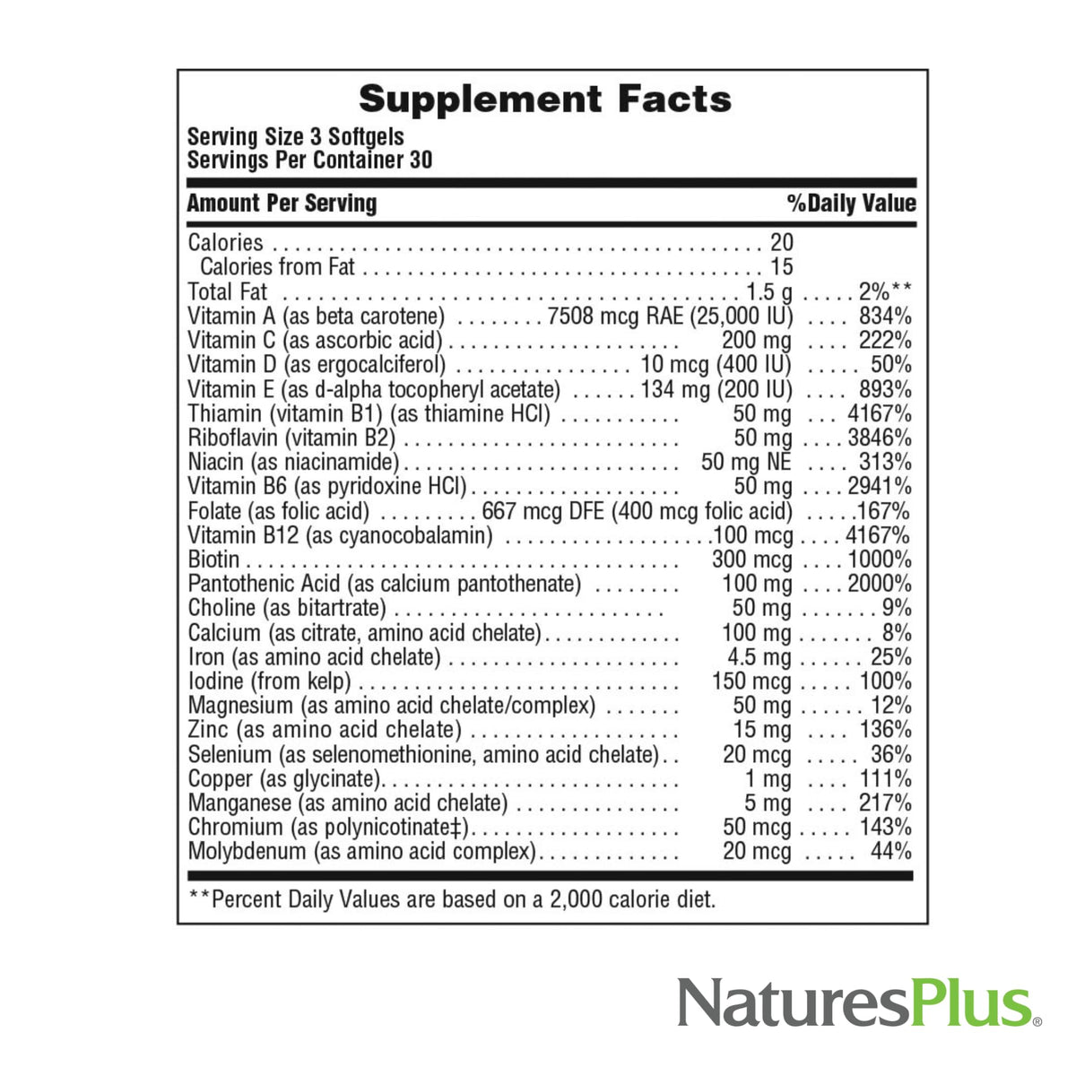 NaturesPlus Regeneration gélules sur fond blanc