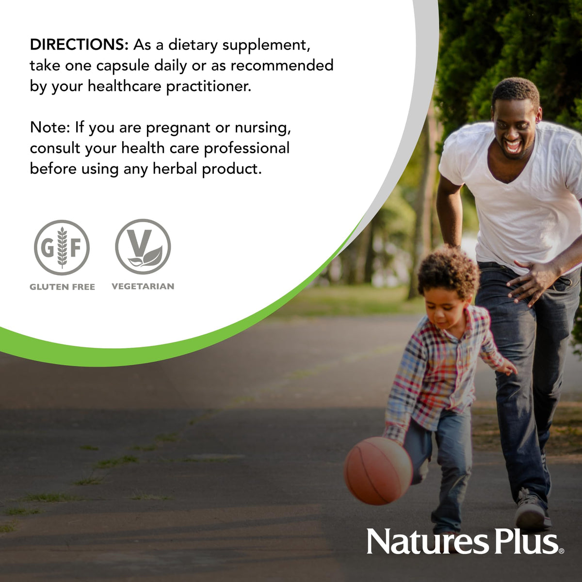 NaturesPlus Réglisse DGL 500 mg capsules - étiquette du produit