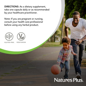 NaturesPlus Réglisse DGL 500 mg capsules - étiquette du produit
