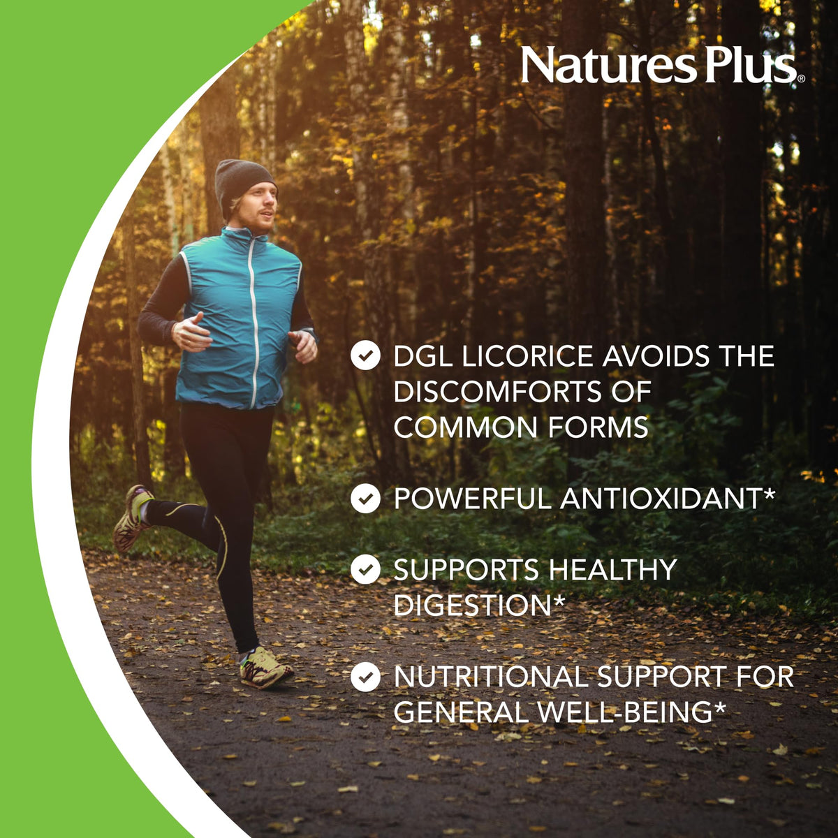 NaturesPlus Réglisse DGL 500 mg capsules - flacon ouvert