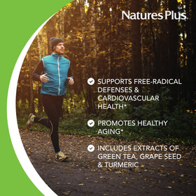 NaturesPlus Resveratrol 125 mg 60 tablettes avec emballage