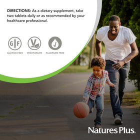 NaturesPlus Resveratrol 125 mg 60 tablettes avec ingrédients