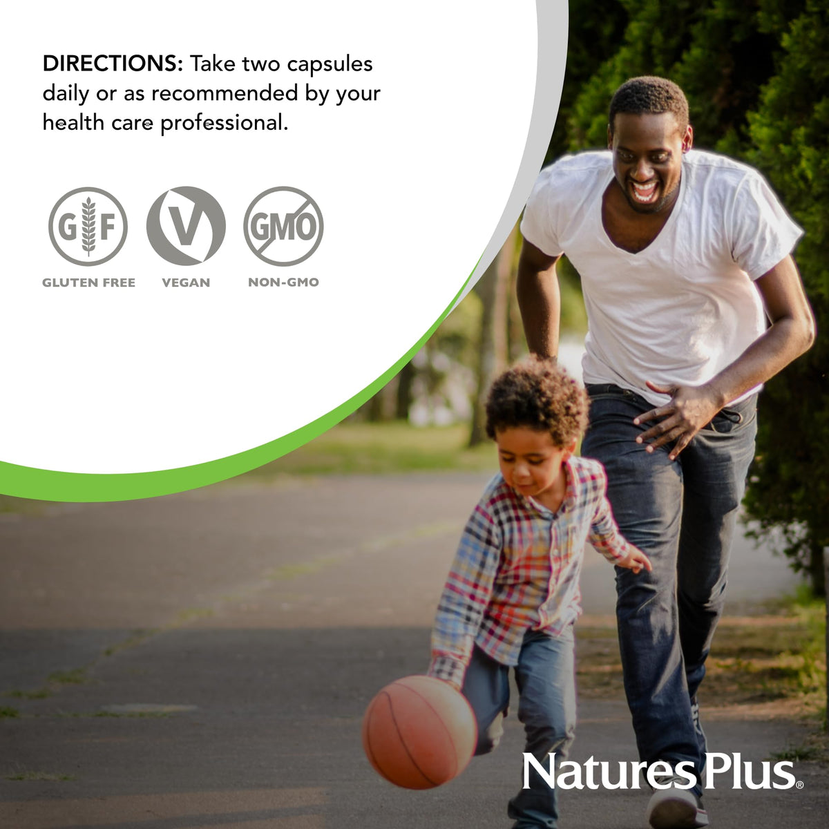 NaturesPlus Riz de Levure Rouge et Gugulipid 60 capsules avec une main