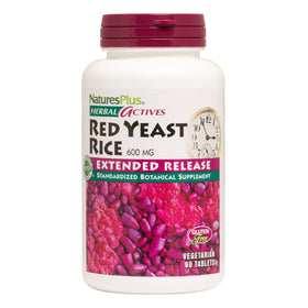 NaturesPlus Riz Rouge 600 mg - Boîte de 60 comprimés vue de face