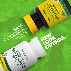 NaturesPlus Shot-O-B12 5000 mcg flacon avec 30 comprimés