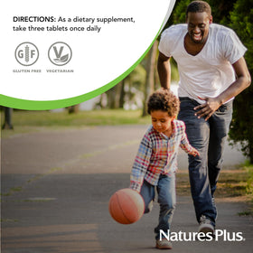 NaturesPlus Source of Life 180 comprimés avec un fond neutre