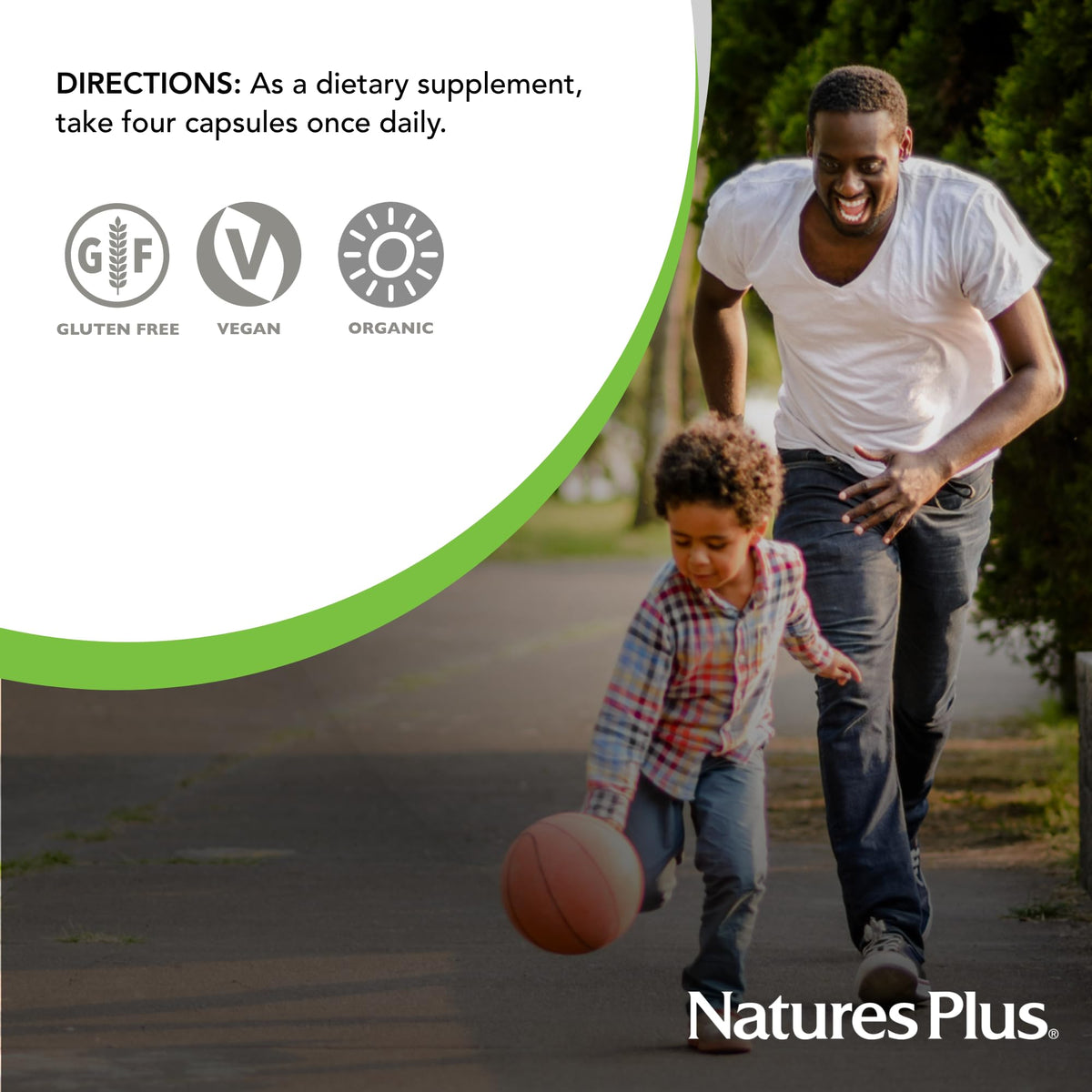NaturesPlus Source of Life Garden Calcium sur une table en bois