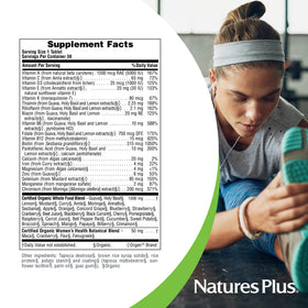 NaturesPlus Source of Life Garden Multivitamine Femme 30 comprimés vue de côté