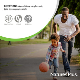 NaturesPlus Source of Life Garden Vitamine C ingrédients sur l'étiquette
