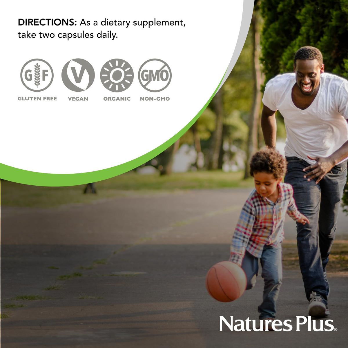NaturesPlus Source of Life Garden Vitamine D3 packaging et capsules