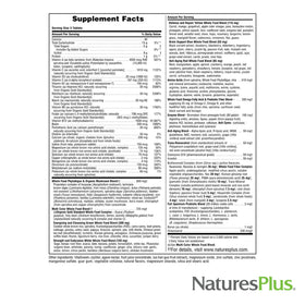 NaturesPlus Source of Life GOLD Multivitamin comprimés à mâcher, vue de côté