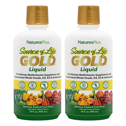 NaturesPlus Source of Life GOLD Multivitamin Liquide 30 fl oz vue avant