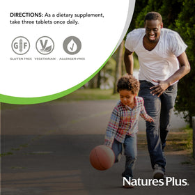 NaturesPlus Source of Life GOLD Multivitamin, présentation de l'emballage