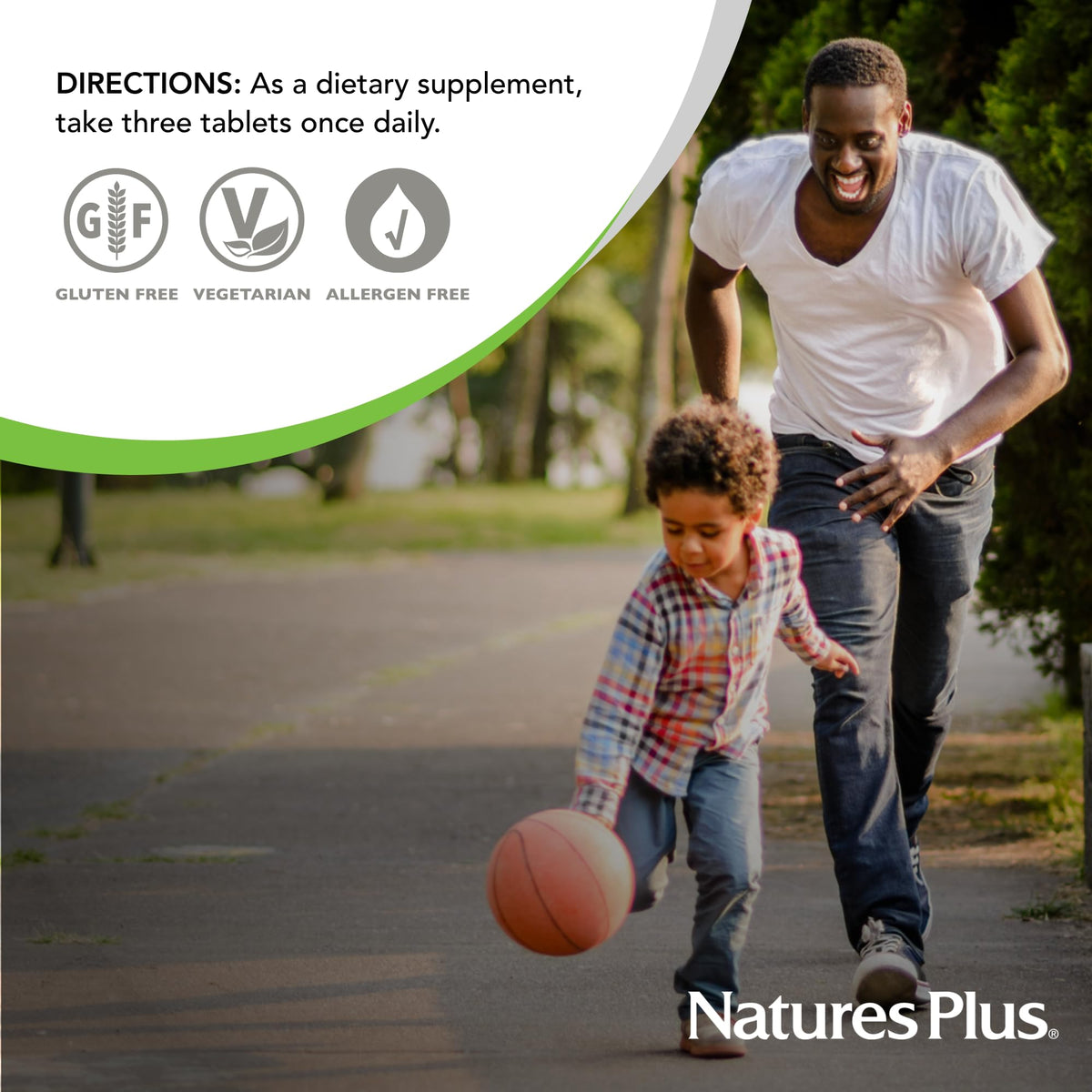 NaturesPlus Source of Life GOLD Multivitamine 180 comprimés et sa boîte