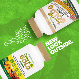 NaturesPlus Source of Life GOLD Multivitamine 180 comprimés vue arrière