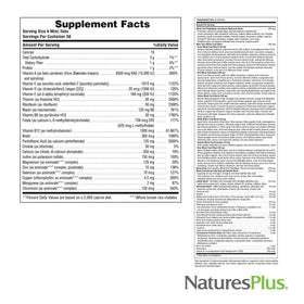 NaturesPlus Source of Life GOLD Multivitamine avec arrière-plan naturel
