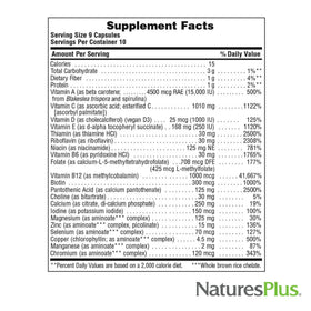 NaturesPlus Source of Life GOLD Multivitamine capsules dans un bol