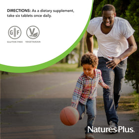 NaturesPlus Source of Life GOLD Multivitamines 180 Mini-Tabs ouverture du flacon