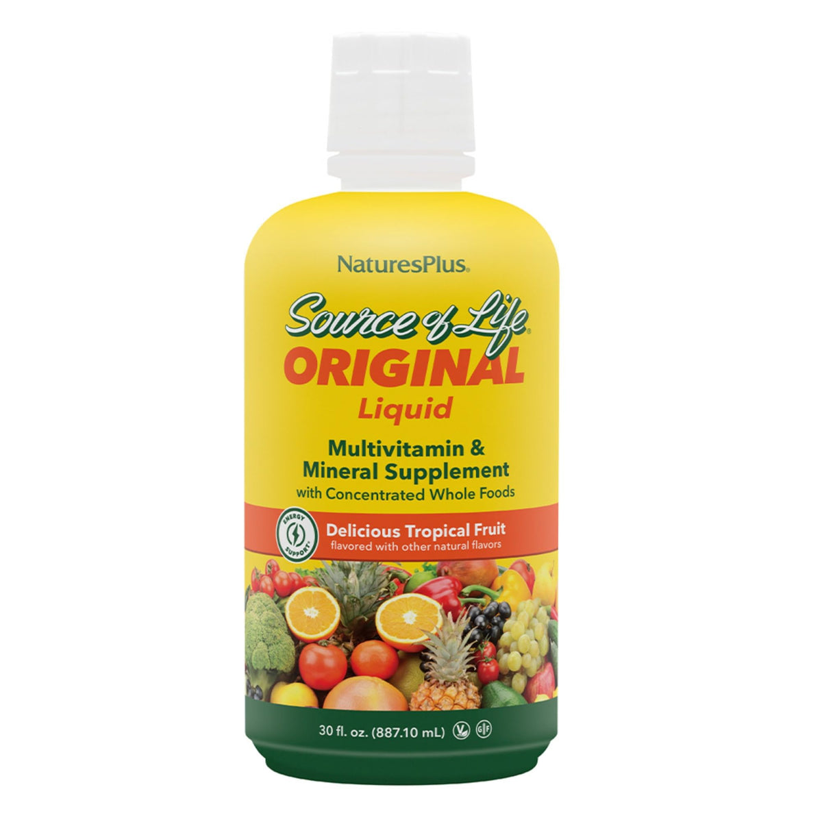 NaturesPlus Source of Life Liquid flacon de 30 fl oz vue avant