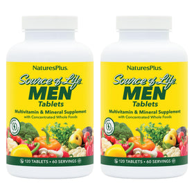 NaturesPlus Source of Life Men 120 comprimés vue de face