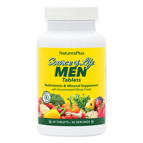 NaturesPlus Source of Life Men boîte de 60 comprimés vue de face