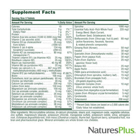 NaturesPlus Source of Life No Iron 180 comprimés, prise de trois comprimés