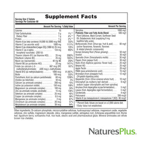 NaturesPlus Source of Life No Iron 180 tablettes sur une table