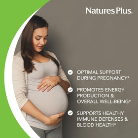 NaturesPlus Source of Life Prenatal comprimés en gros plan