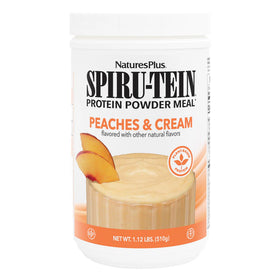 NaturesPlus SPIRU-TEIN Poudre de Protéines Pêche & Crème vue avant