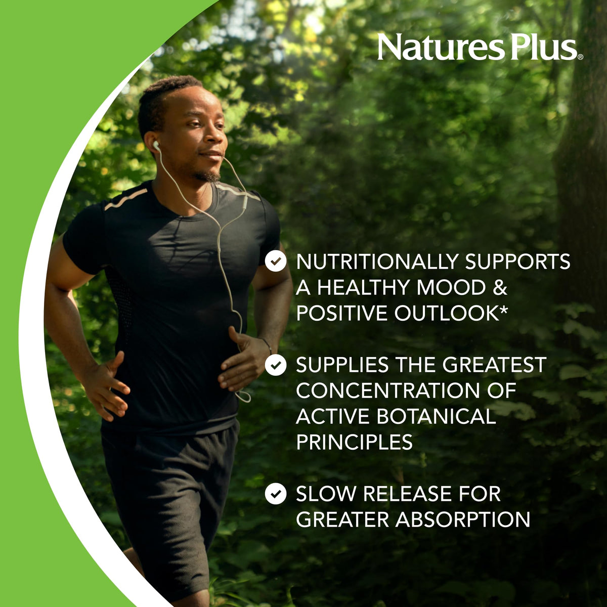 NaturesPlus St John's Wort 450 mg comprimés avec une main