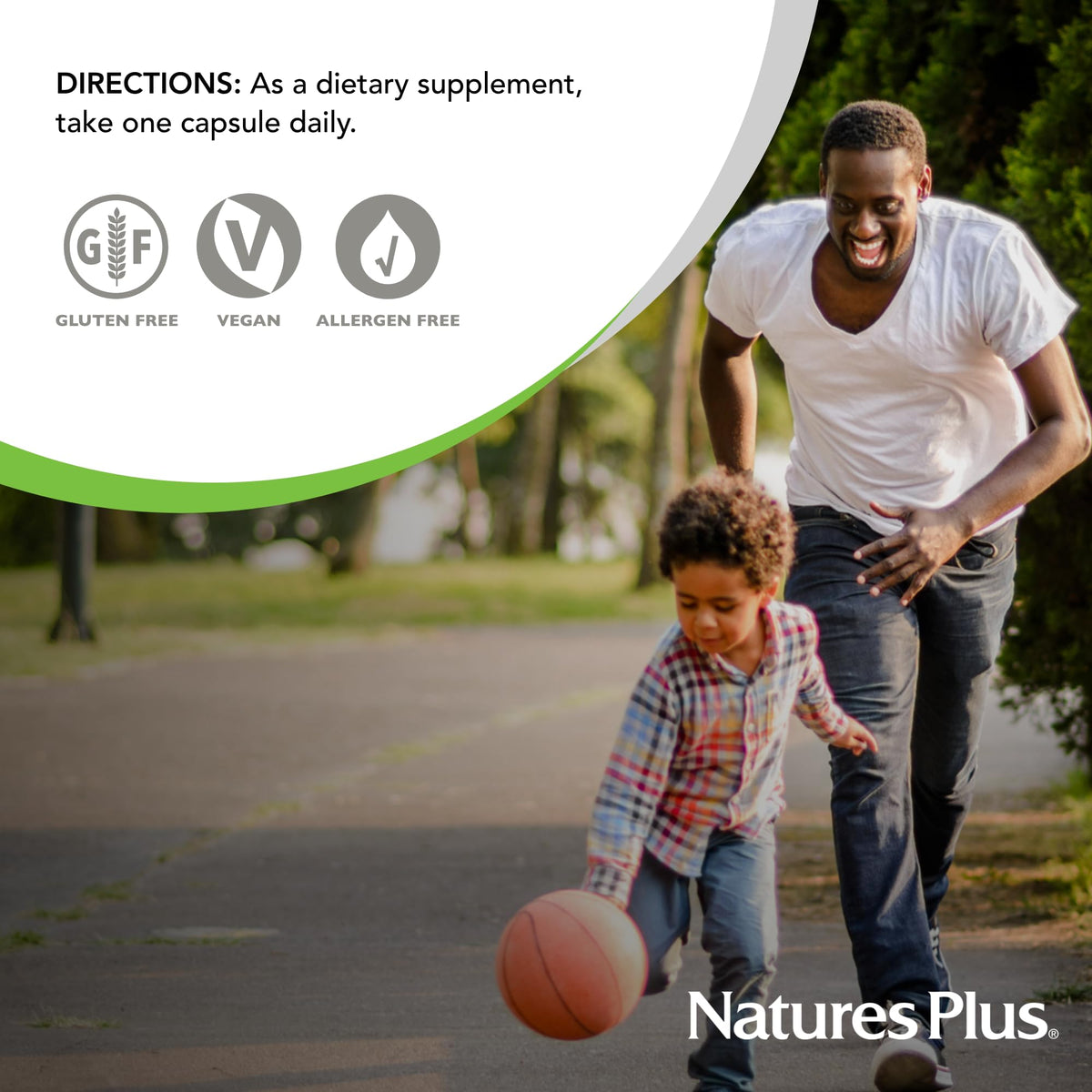 NaturesPlus Super B-50 étiquette de produit avec spécifications