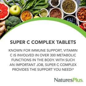 NaturesPlus Super C Complex 90 comprimés dans l'emballage