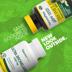 NaturesPlus Ultra Bromelain 1500 mg 60 comprimés détail du flacon