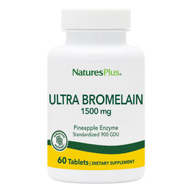 NaturesPlus Ultra Bromelain 1500 mg 60 comprimés pack de 2 vue de face